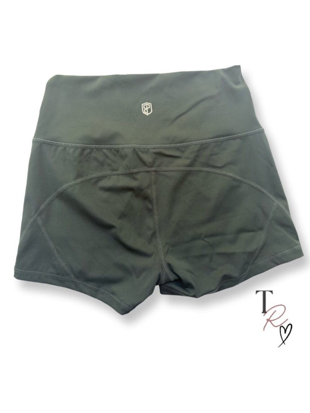 Born Primitive High Waist Biker CrossFit Gym Shorts Charcoal Gray Size Medium